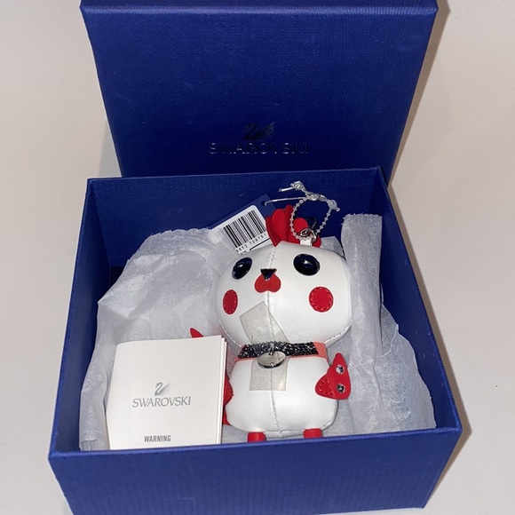 Bnib Swarovski Ltd edition rooster Pascal bag charm crystal key ring jewelry - Picture 3 of 7